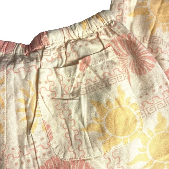 NWT Cali 1850 Womens XL Linen Blend Pants Elastic Pull On Beachy Coastal Cottage - Picture 8 of 10